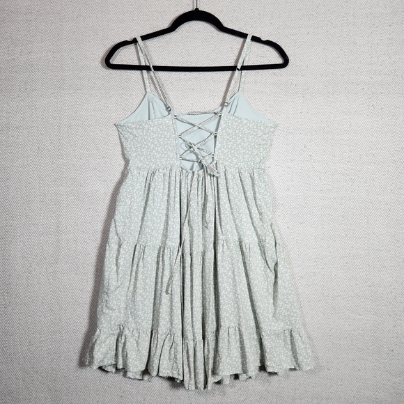 Hollister Mint Light Green Small Spaghetti Strap Lace Back Dress - Picture 3 of 14